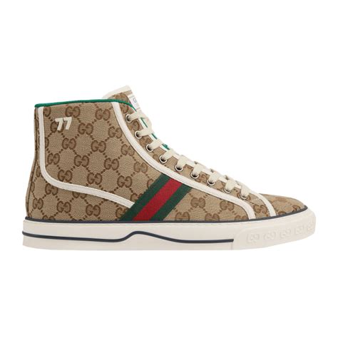 are gucci tennis shoes comfortable|Gucci men high top sneakers.